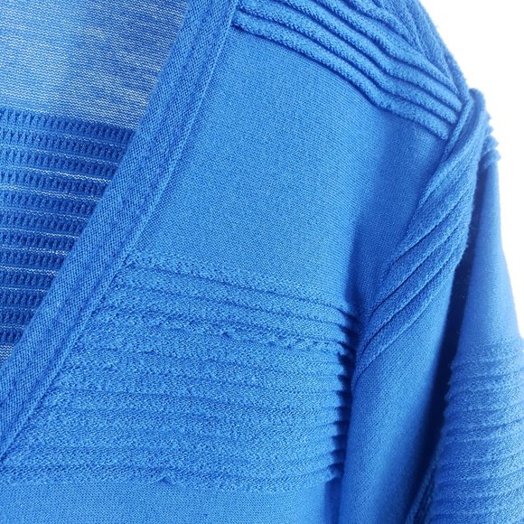 LuLaRoe Women's Royal Blue Wide Stripe Short Sleeve Shirt Top Blouse - Picture 4 of 10